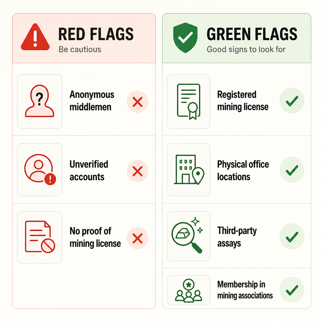 Red Flags vs Green Flags Infographic