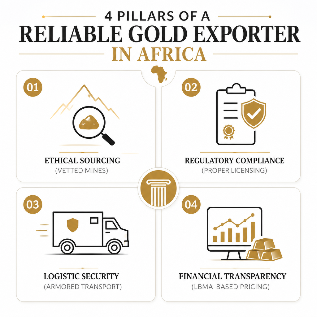 4 Pillars of a Reliable Gold Exporter in Africa