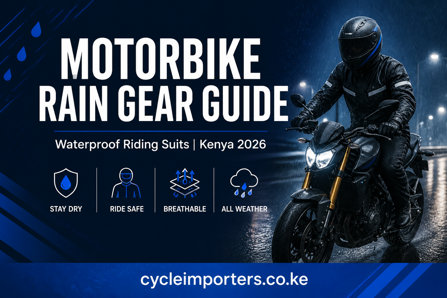 Motorbike Rain Gear in Kenya 2026: Stay Dry, Stay Safe on Every Ride