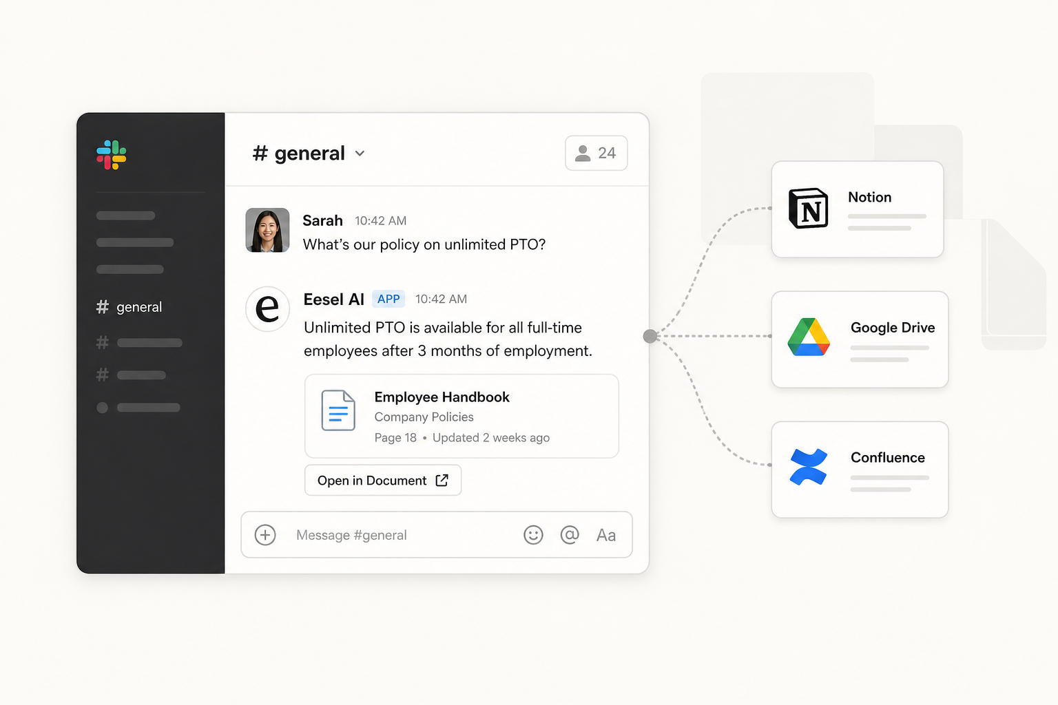 How to set up an AI Slack bot for your knowledge base | eesel AI