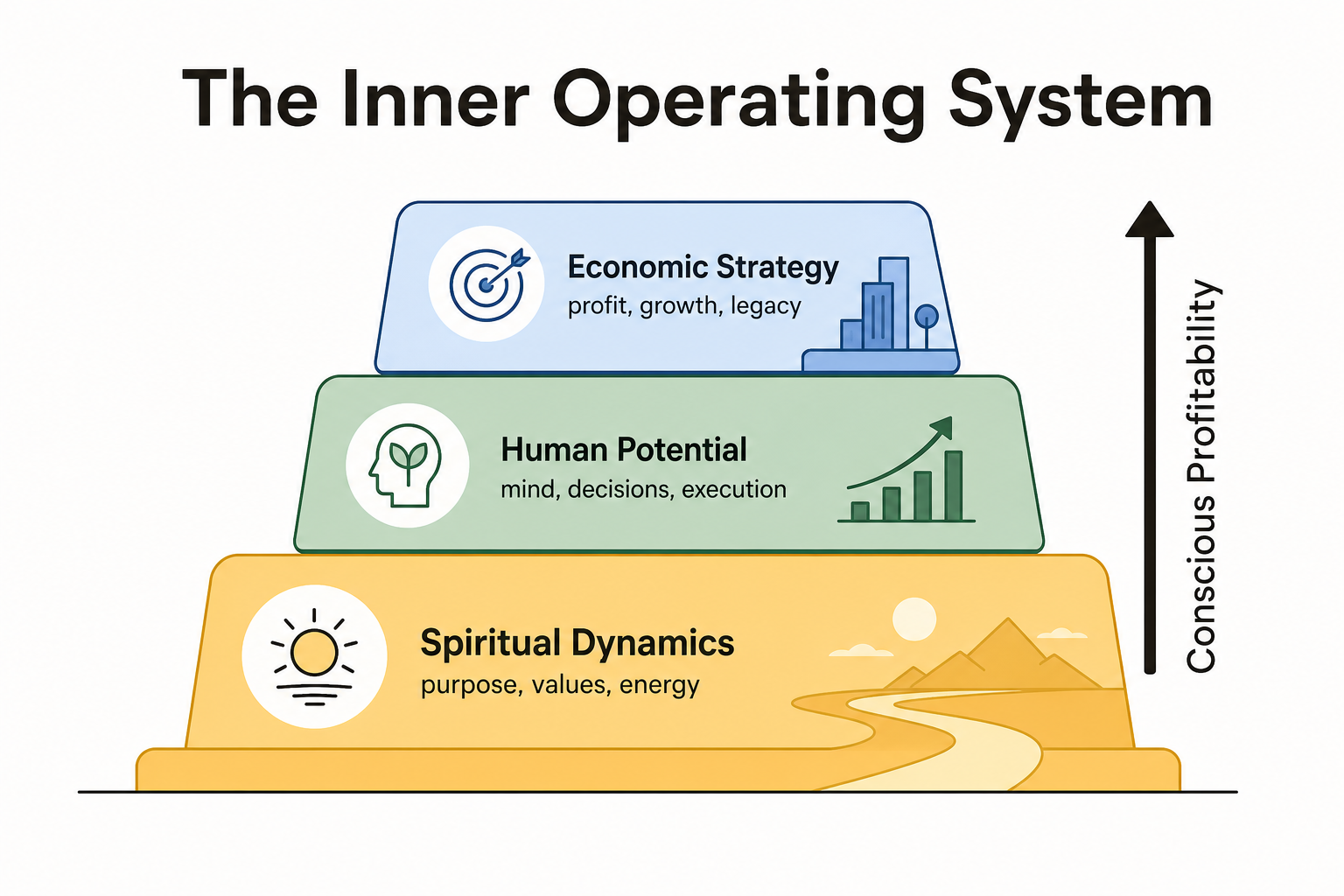 The S.H.E. Framework - Spiritual Dynamics, Human Potential, Economic Strategy, as taken from Sandeep Amar Guppta