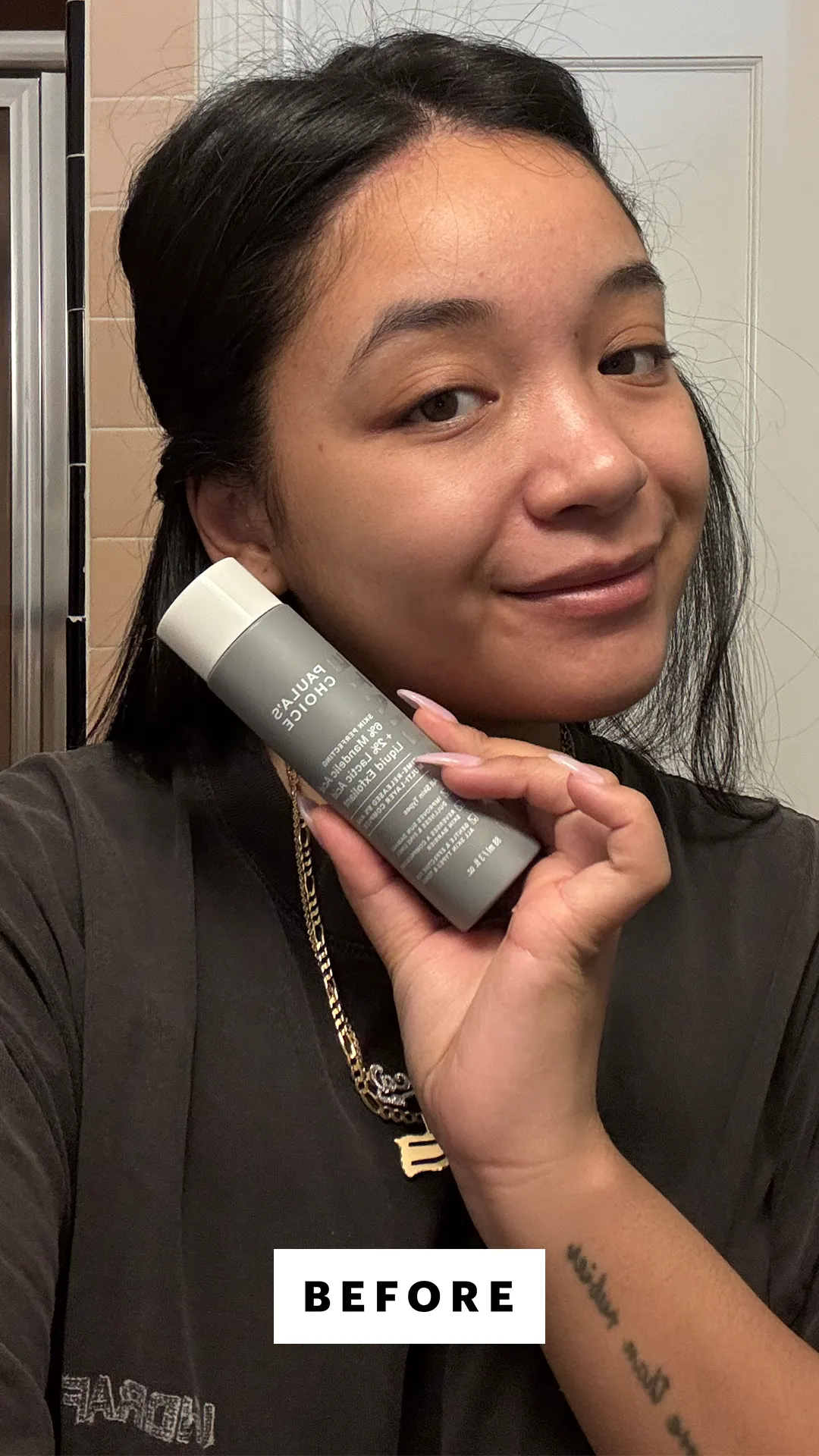 Before applying Paula's Choice mandelic acid