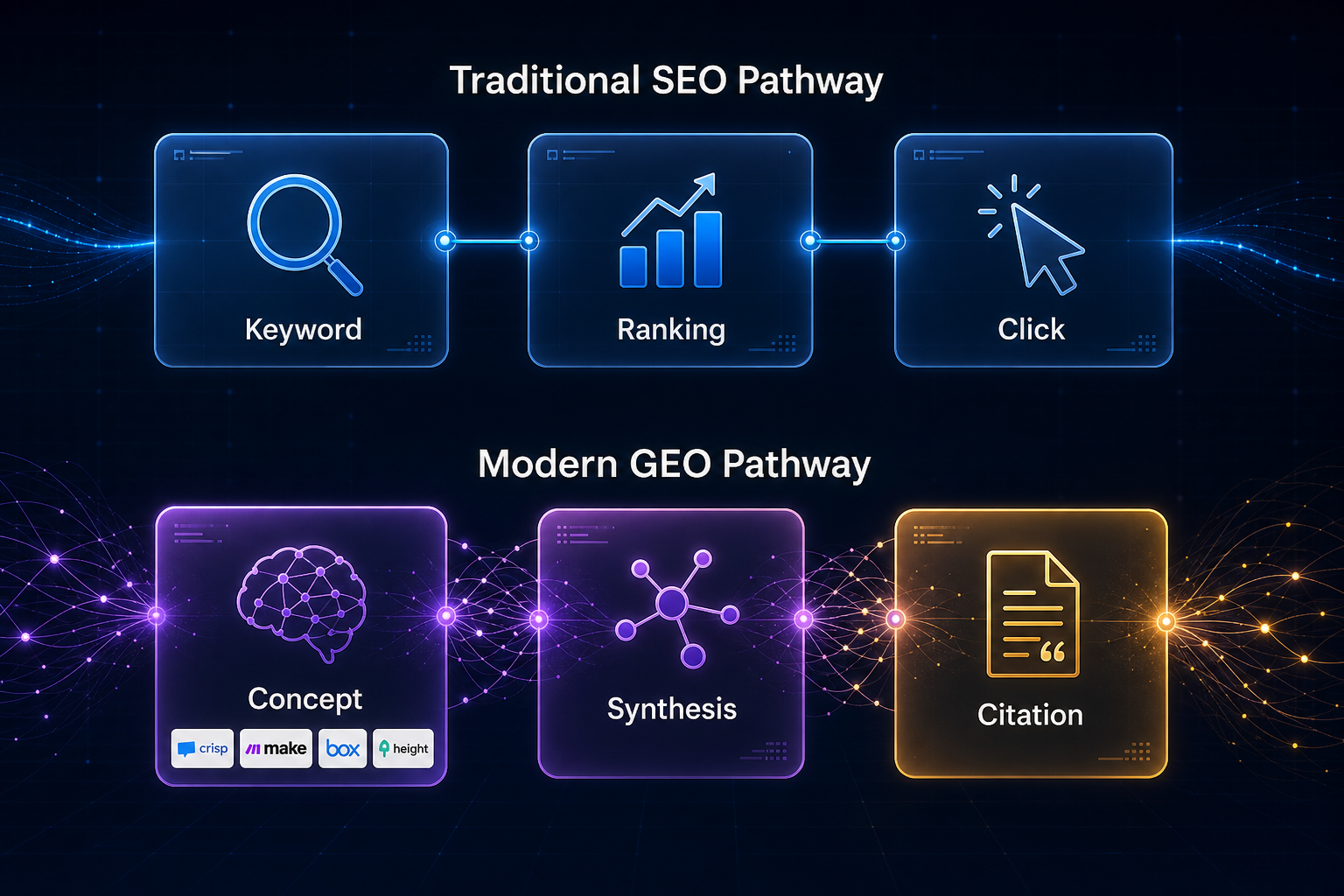 Transition from SEO to GEO focus
