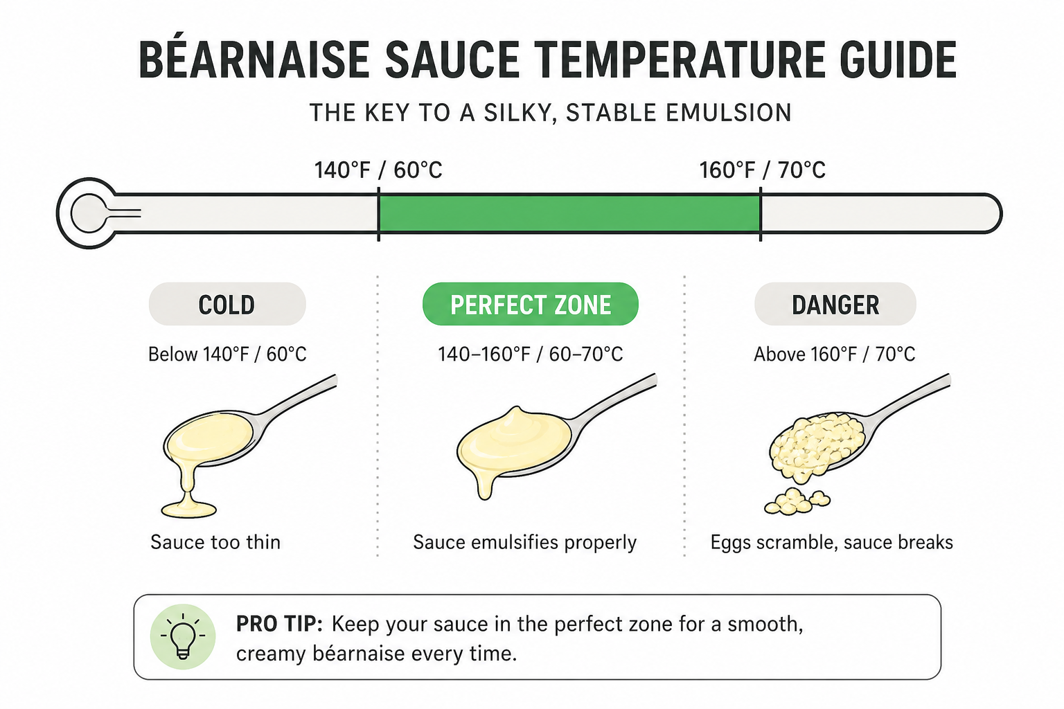 Flat illustration comparing béarnaise and hollandaise sauces side by side