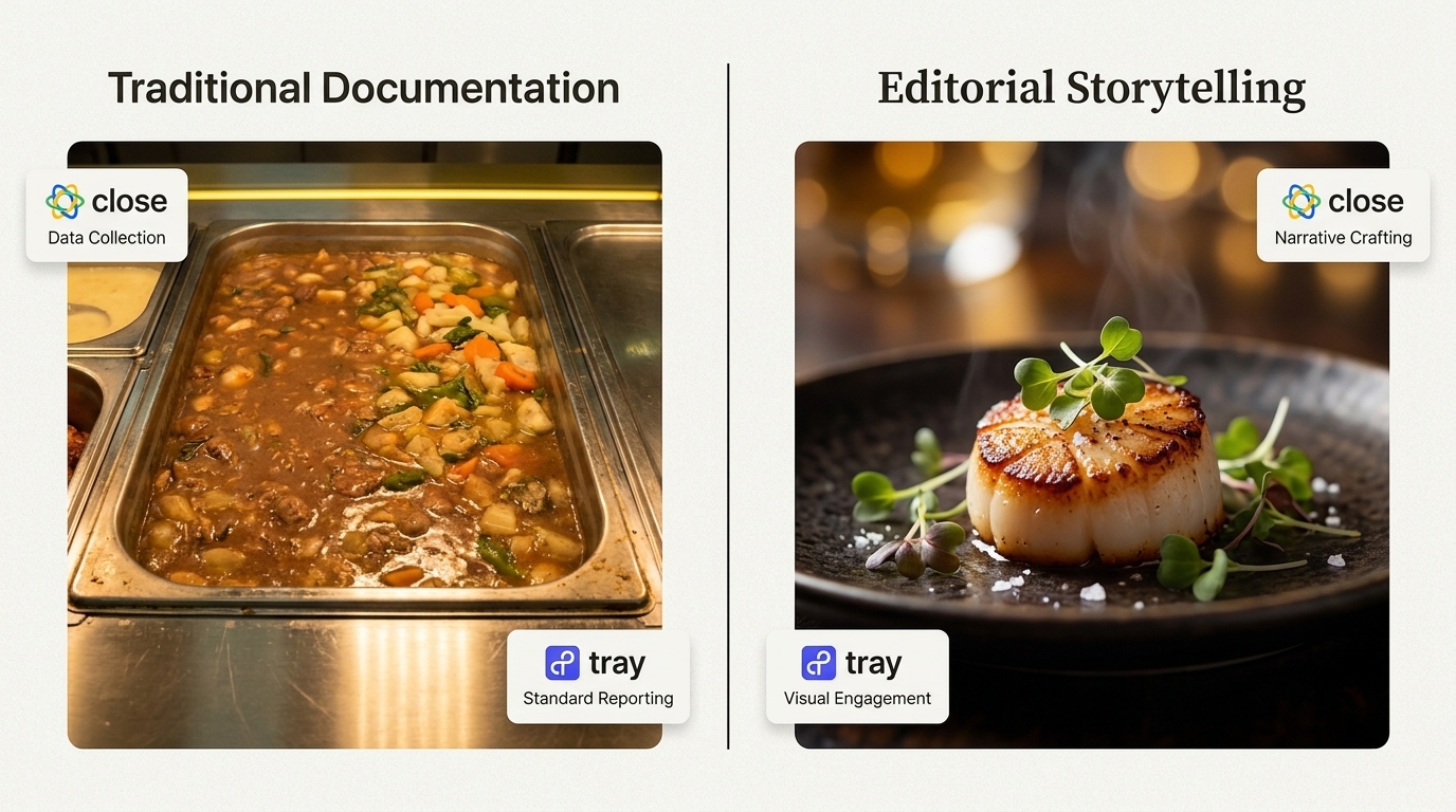 Shifting from basic documentation to editorial storytelling elevates the wedding menu to a central narrative element.