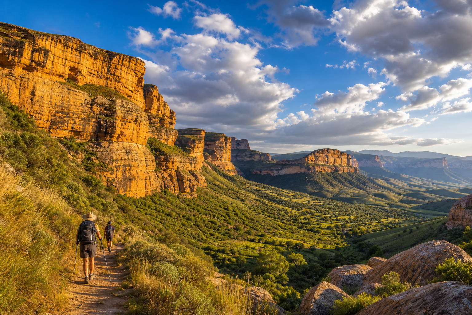 Golden Gate Highlands National Park sandstone cliffs